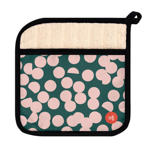 Open image in slideshow, Sticky Fingers Hot Dot Pot Holder with Pocket