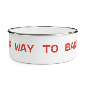 Open image in slideshow, Sticky Fingers Bake a Mess Enamel Bowl
