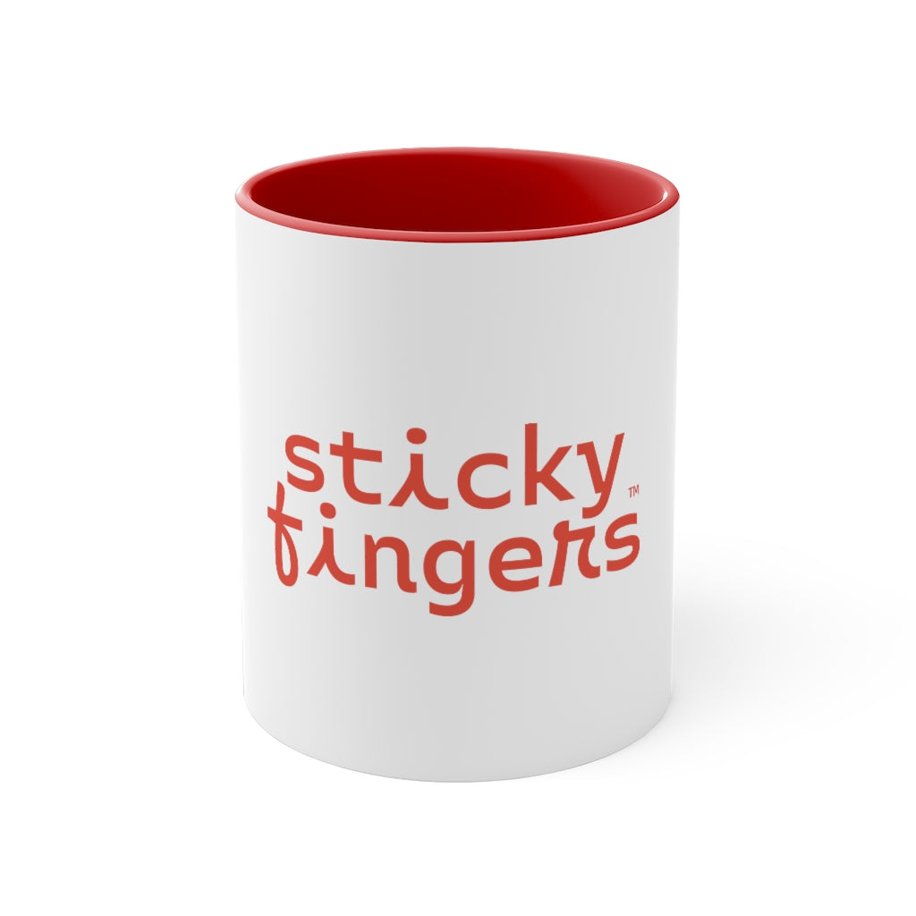 Sticky Fingers Logo Coffee Mug, 11oz